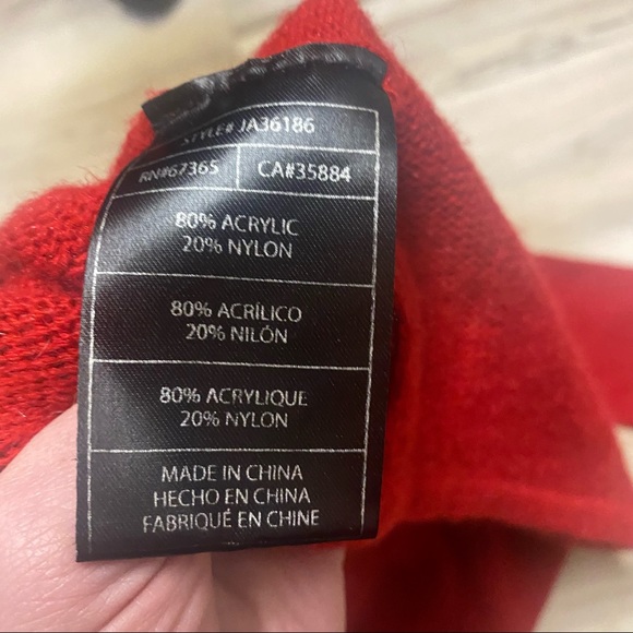 Red Zipper Cardigan/Light Jacket w/ Embellishments— Soft & Warm!!! - Picture 5 of 7